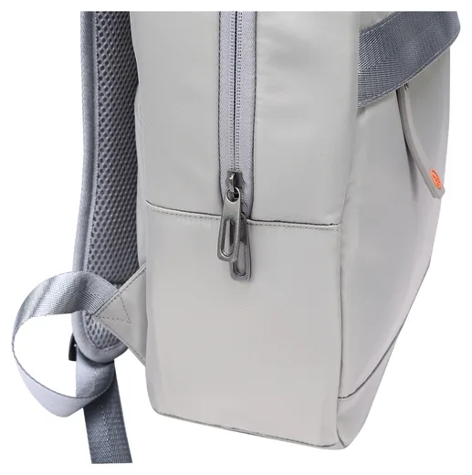 Everyday Laptop Backpack — Horizontal Webbing — Side pocket and zip detail