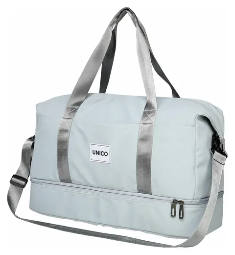 Urban Double-Layer Duffel — Black / Ice Blue — Product view