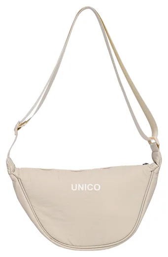 Crescent Crossbody Bag — Beige back