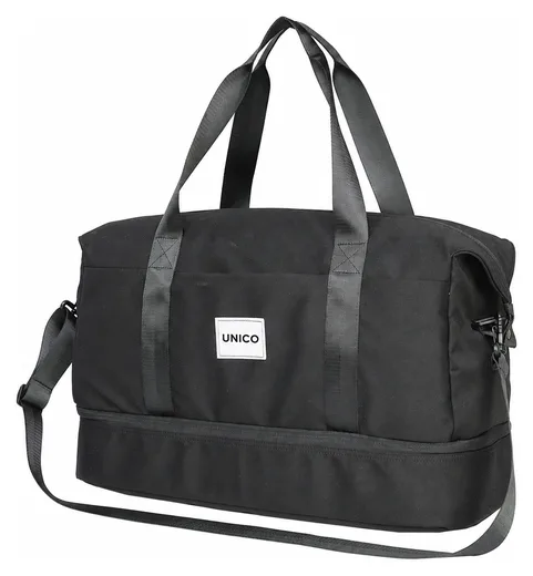 Urban Double-Layer Duffel — Black / Ice Blue — Product view