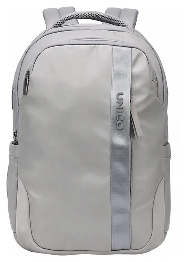 Travel Laptop Backpack — Vertical Webbing — Grey front