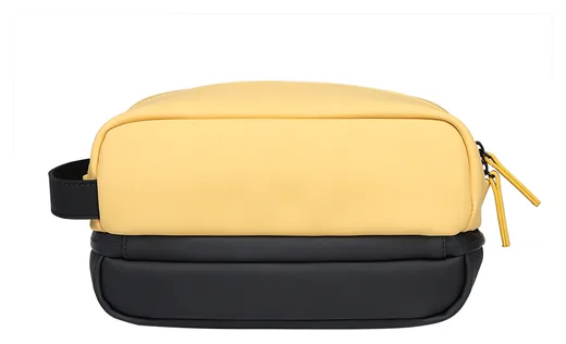 Soft PU Double-Layer Toiletry Bag — Product view