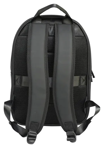 Soft PU Backpack — Black / Green / Ivory — Product view