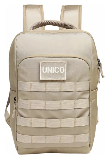 Compact Utility Backpack — Blue / Sand — Product view