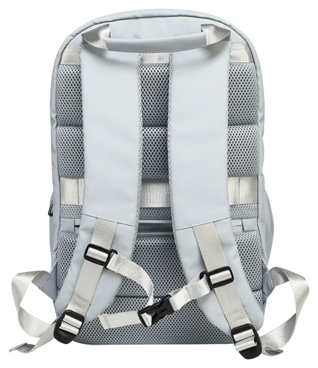 Multi-Compartment Laptop Backpack — Grey / Navy / Black — Product view