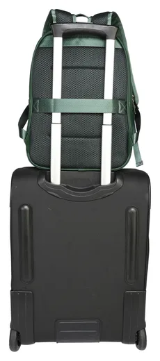 Soft PU Backpack — Black / Green / Ivory — Product view