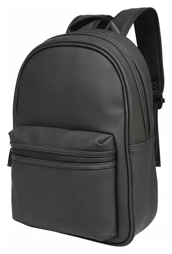 Soft PU Backpack — Black / Green / Ivory — Product view