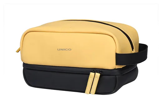Soft PU Double-Layer Toiletry Bag — Product view