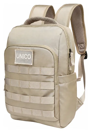 Compact Utility Backpack — Blue / Sand — Product view